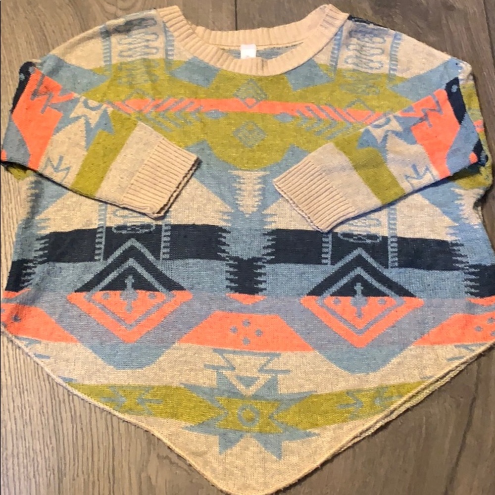 Girls multi color sweater